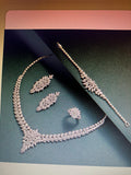 18K Gold 4-Piece Jewelry Set - Necklace, Bracelet, Earrings & Ring