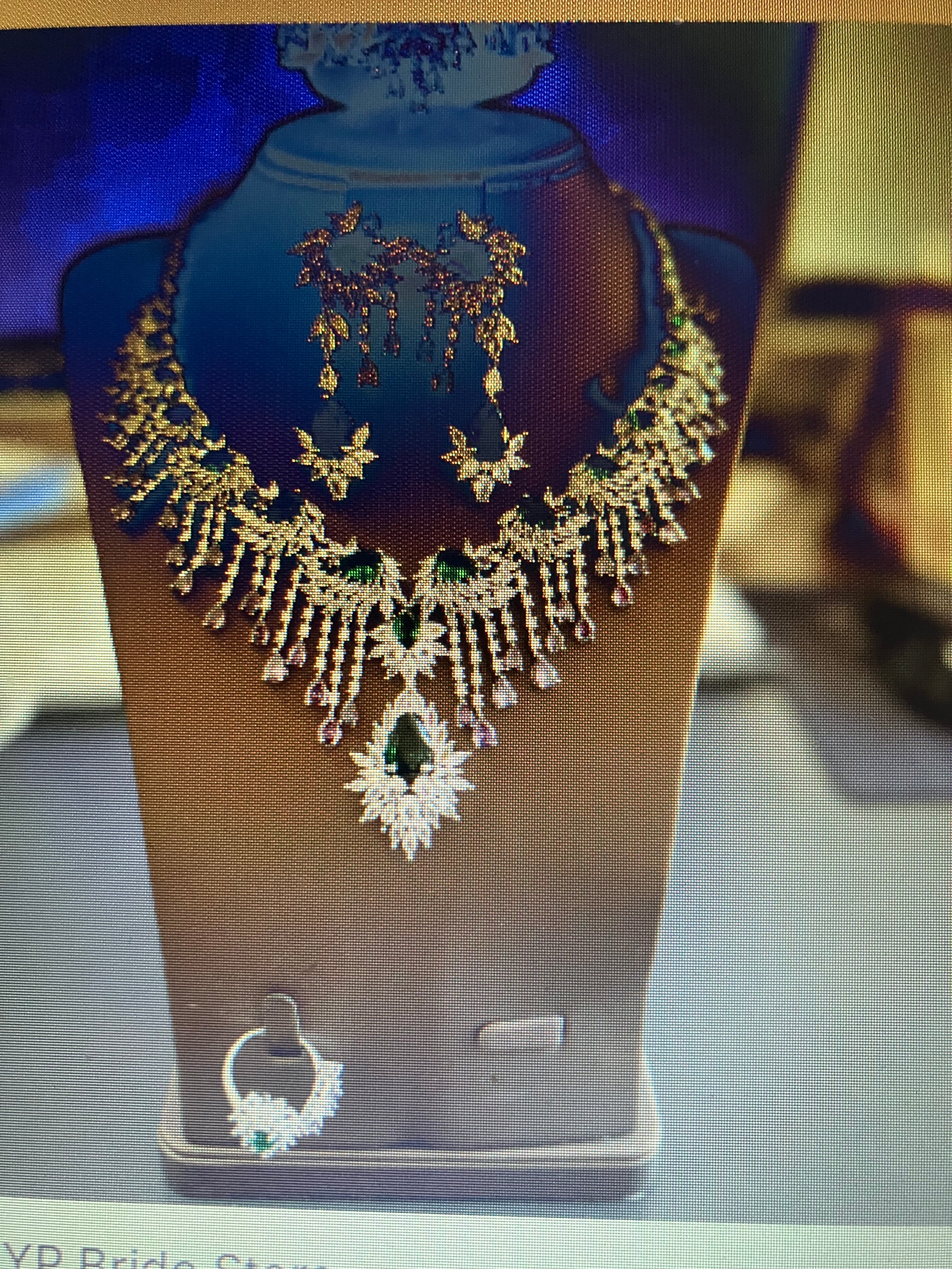 Beautiful 4 pc. set 18k gold womens jewelry set