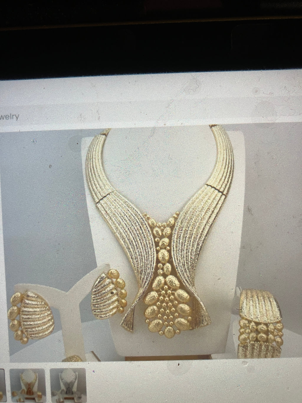 4piece set 18k Gold Jewelry Sets for discerningblackwomen