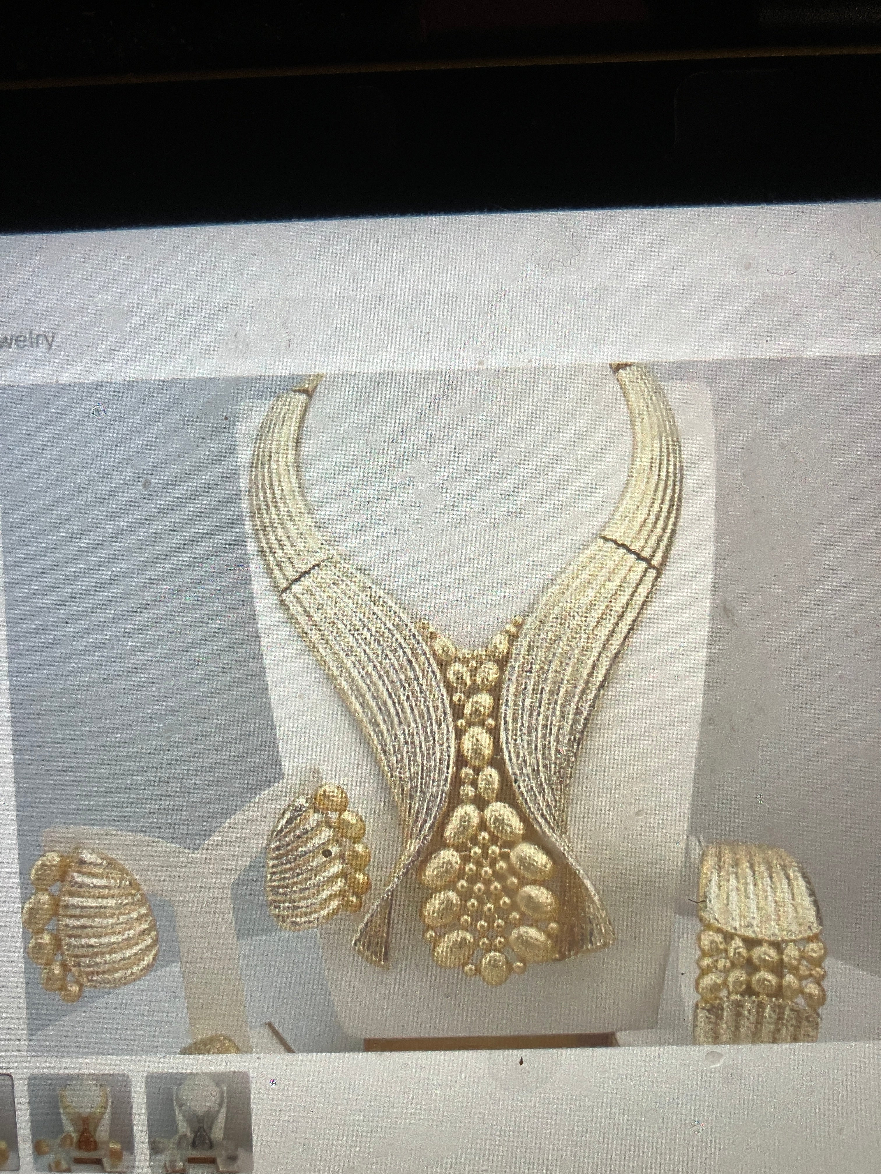 4piece set 18k Gold Jewelry Sets for discerningblackwomen